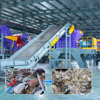 Good price Xrido Double Shaft Scrap Metal Recycling Shredder 1-10cm Output online