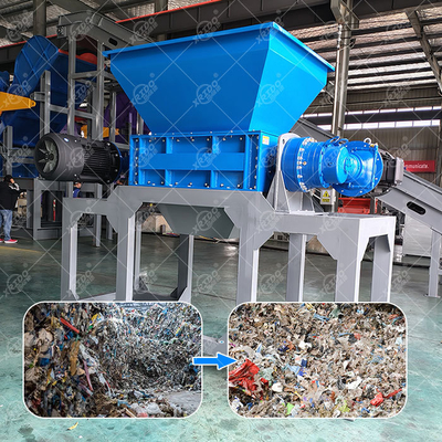 Good price Xrido Double Shaft Waste Shredder for Plastic Wood Metal Recycling online
