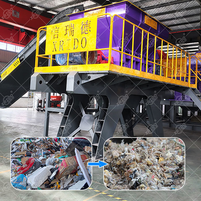 Good price Xrido Automatic Waste Shredder for Metal Plastic Recycling 1-10cm Output online