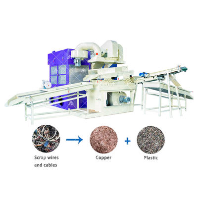 سعر جيد Automatic Copper Wire Granulator with 0.3 mm-35 mm Wire Diameter and 99% Dust Collection for Efficient Recycling الانترنت