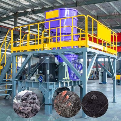 Guter Preis Automatische Manuelle Halbautomatische Schrottreifen Stahldraht Brecher Maschine mit vertikaler Welle Pulverizer Online