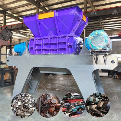 Goede prijs Dubbele schacht metalen versnipper voor gigantische autoschalen met 200-2200 mm Input Size en 1-10 cm eindproduct Size online