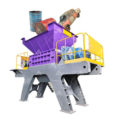 Guter Preis Doppelschacht Metallschredder mit 1-10 cm Endproduktgröße 600×480 mm Schredderraum und 200 mm Bladegröße Online