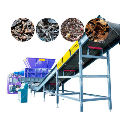 Guter Preis Doppelschacht Metallschredder mit 200-2200mm Eingangsgröße 1-10 cm Endprodukt und 1800×1206 mm Schredderraum Online