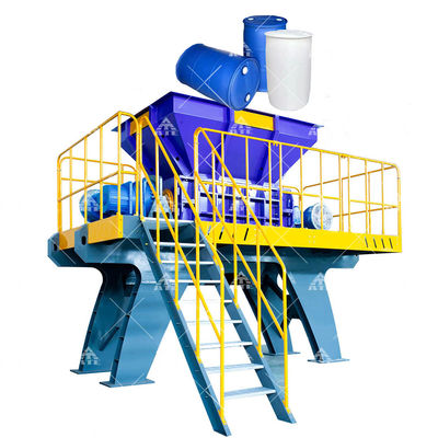 Dobra cena. Podwójny wał Plastic Shredder z mocą 11 kW dla produktu końcowego o długości 1-10 cm i wielkości wejścia 200-2200 mm w Internecie