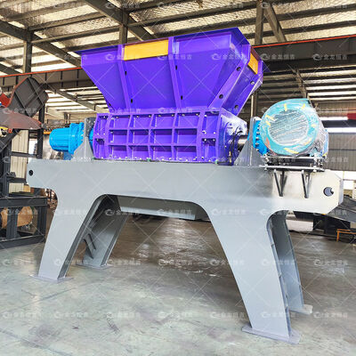 Harga yang bagus Heavy Duty Double Shaft Metal Shredder untuk Steel Aluminium Can Rim dan Iron Barrel Recycling on line