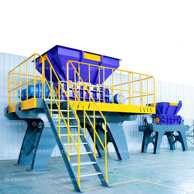 Buon prezzo 1600 pesante industriale cucchiaio di vernice acciaio ferro rottame metallo trituratore a doppio albero trituratore in linea