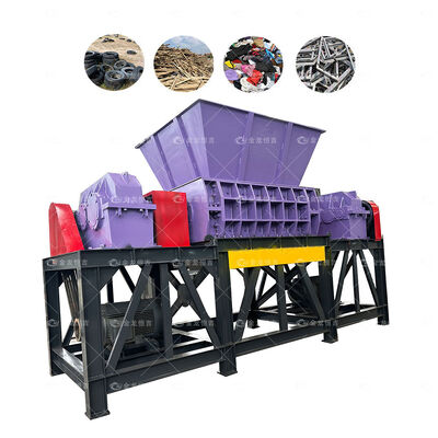 Bon prix Déchiqueteur automatique de métaux de 5,5 kW Puissance 2800 kg Poids et lames 9CrSi/D2/SKD-11 pour le recyclage des déchets industriels en ligne