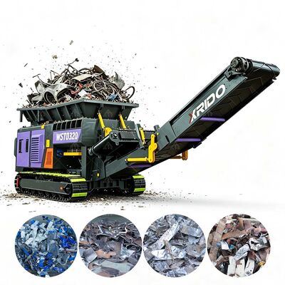 Goede prijs 15-20TPH Hoge productiviteit Gemakkelijk te bedienen Crawler Mobile Shredder voor gemengd metaalschroot online