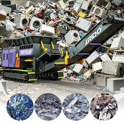 Goede prijs 40 ton per uur roestvrij staal constructie CE ISO TUV gecertificeerde Crawler Mobile Shredder online