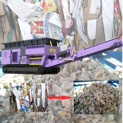 Good price High Efficiency Low Energy Consumption Multifunctional Tracked Mobile Waste Shredder for Solid and Soft Waste Materials online