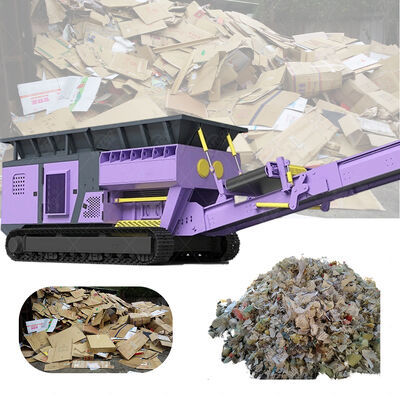 Giá tốt. Máy cắt rác di động đa chức năng có dây chuyền hiệu quả cao, tiêu thụ năng lượng thấp để xử lý chất thải trực tuyến