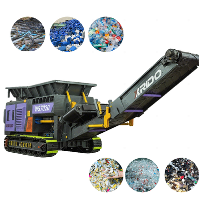 Good price Tracked Mobile Shredder with 360° Steering 55 kW Power and Double Shaft Design for Efficient Waste Processing online