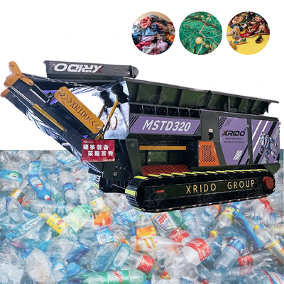 Goede prijs Tracked Mobile Shredder met 360°-stuur 55 kW vermogen en dubbele schacht ontwerp voor efficiënte afvalverwerking online