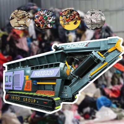 Goede prijs Tracked Mobile Waste Shredder Machine met 360° stuur 55 Kw Power en Double Shaft Design voor hoog efficiënt versnipperen online