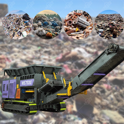 Dobra cena. Mobilna niszczarka gąsienicowa ze sterowaniem 360°, moc 55 kW i konstrukcja z podwójnym wałem zapewniająca efektywny recykling odpadów w Internecie