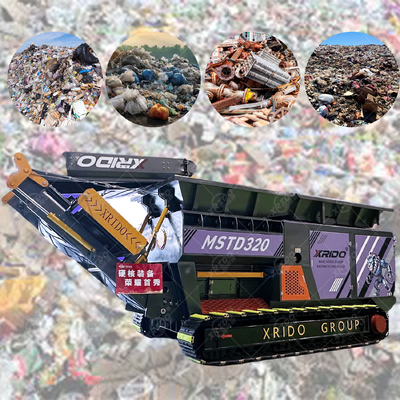 Good price 55 kw Power Double Shaft Design Tracked Mobile Shredder with 360° Steering for Industrial Waste online